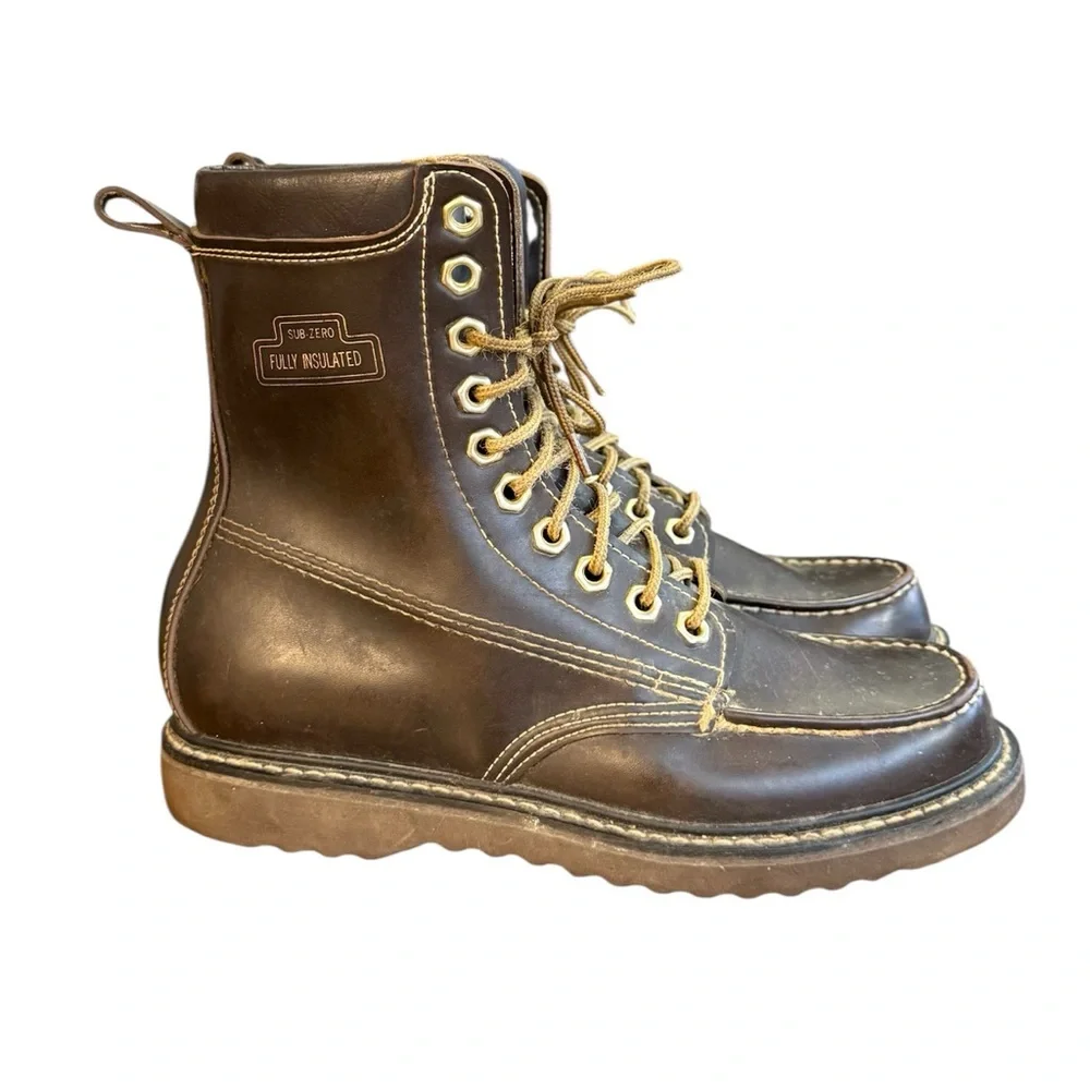 Sub Zero Vintage Leather Insulated Boots Men’s Size 7 Women’s Size 8.5